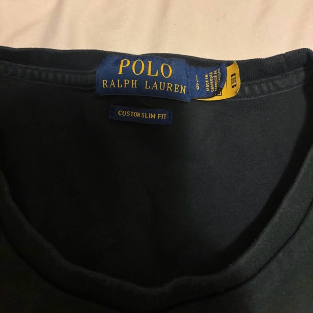 Ralph Lauren Polo Custom Slim Fit Tee - Black